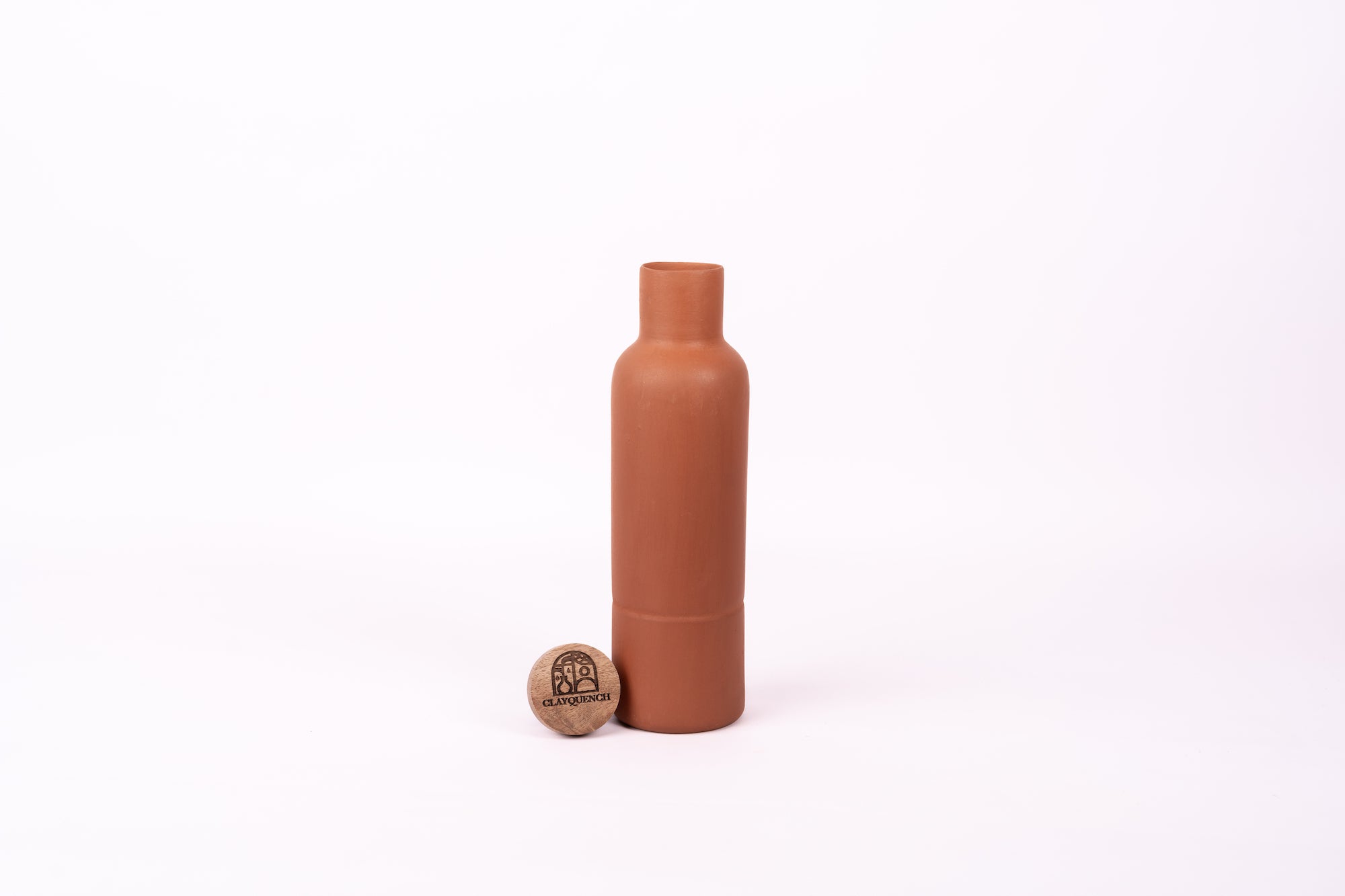 Terracotta Clay Water Bottle