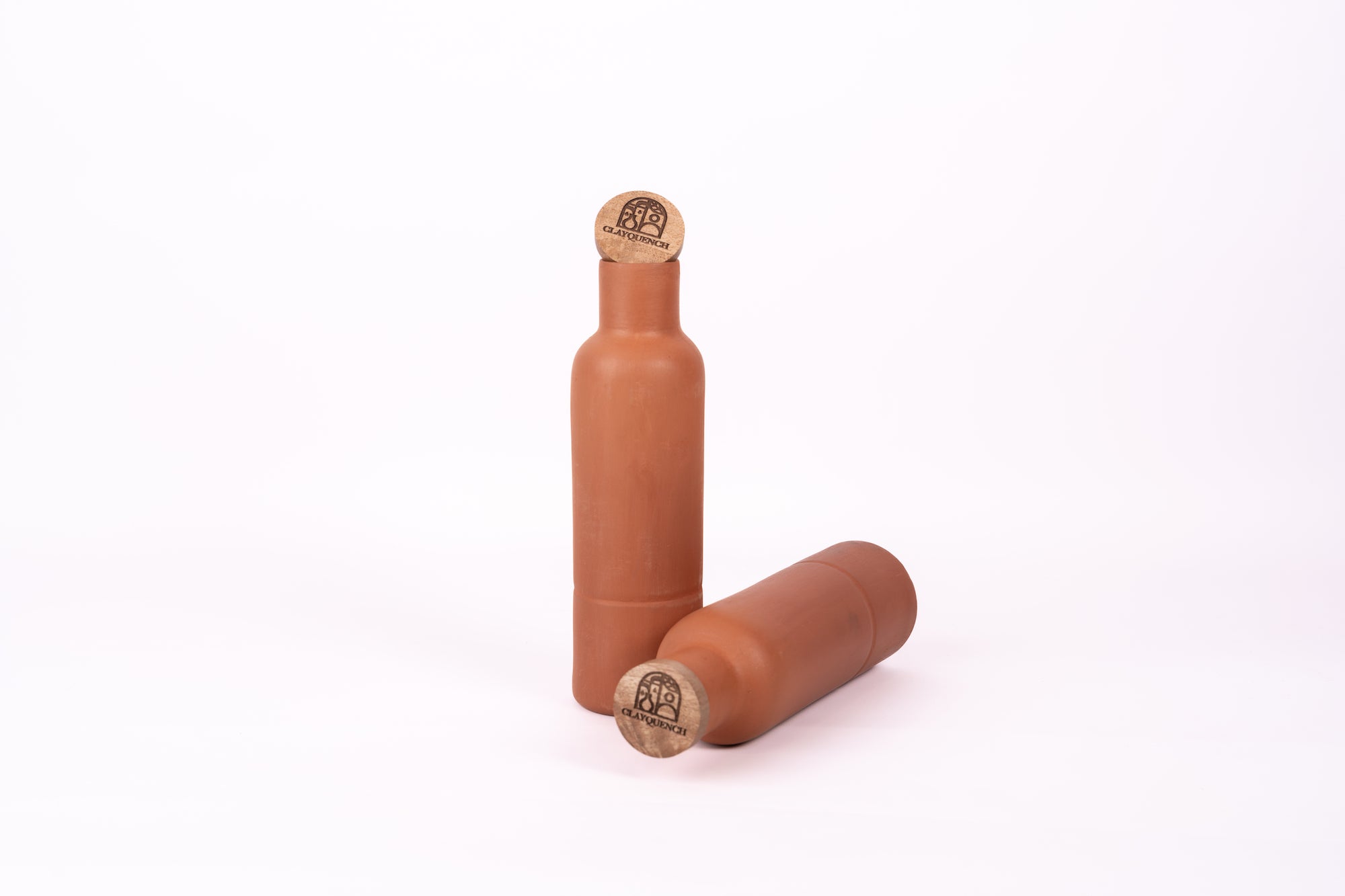 Terracotta Clay Water Bottle