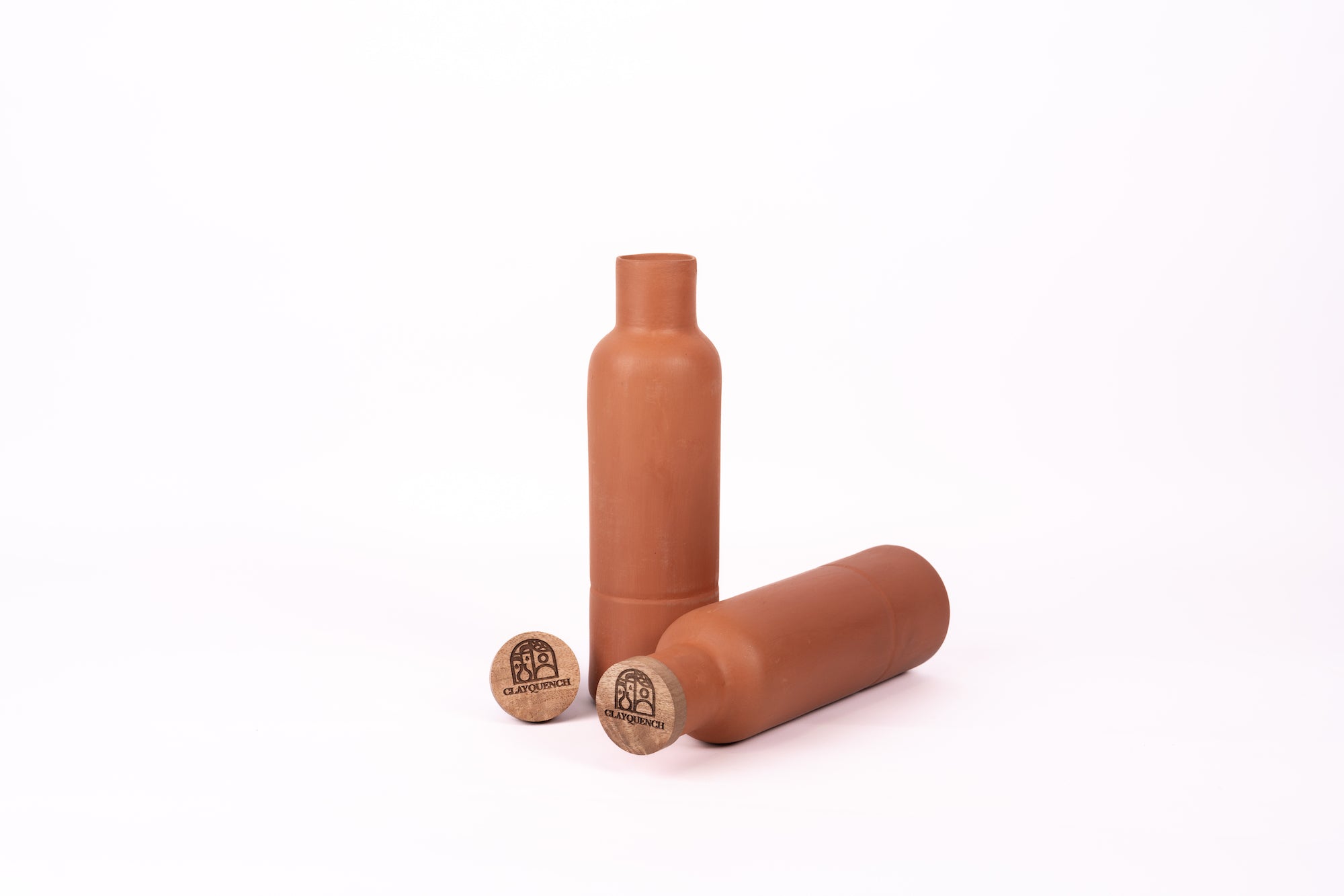 Terracotta Clay Water Bottle