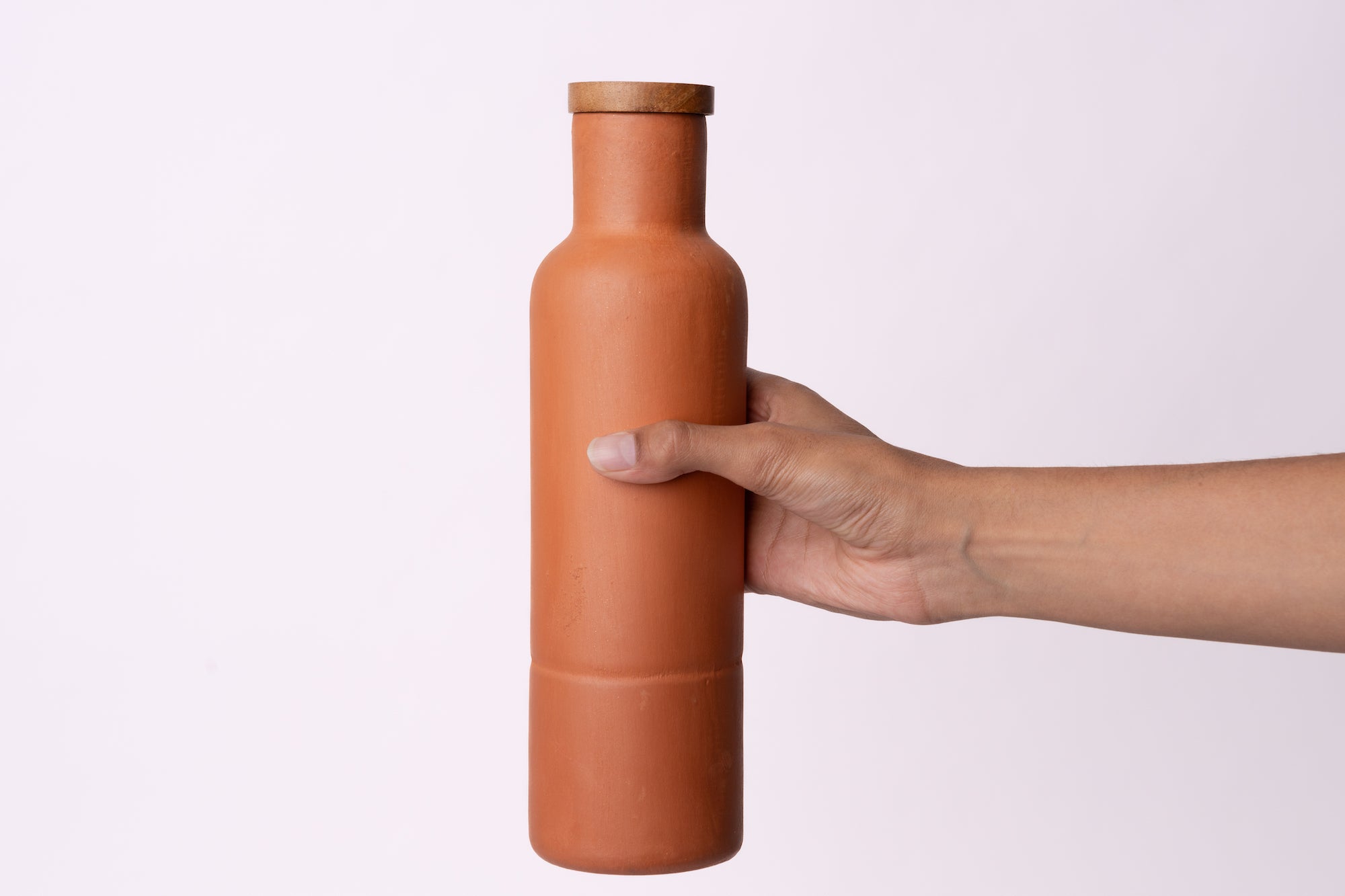 Terracotta Clay Water Bottle